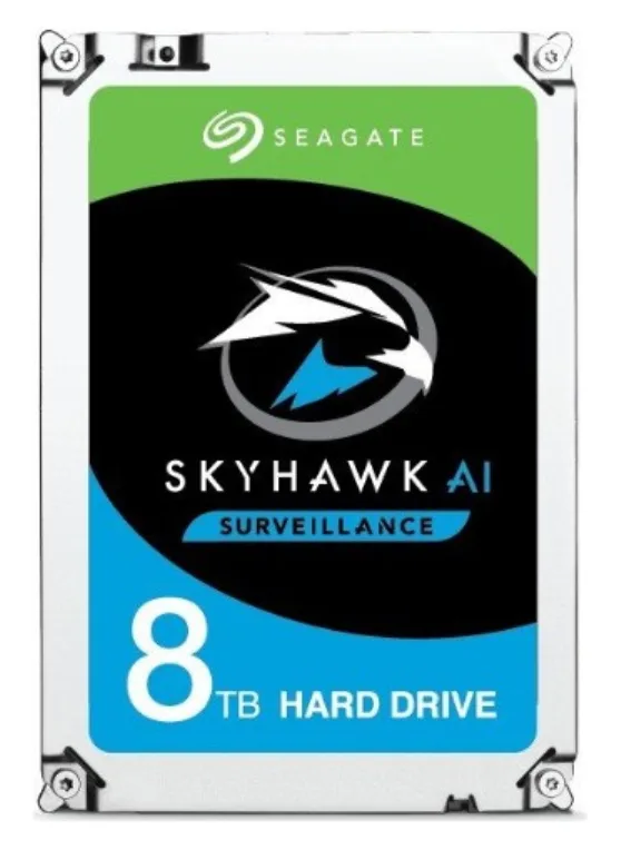 Seagate SkyHawk AI disco duro interno 8 TB 7200 RPM 256 MB 3.5" Serial ATA III