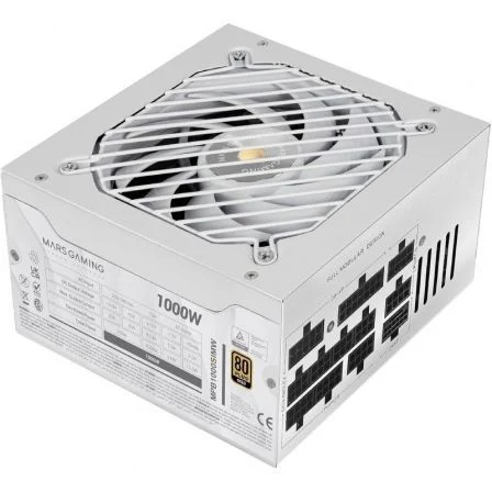 Fuente alimentacin mars gaming mpb1000simw atx 1000w blanca