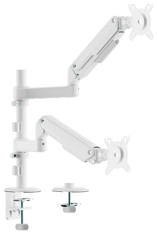 Soporte de Mesa con Contrapeso para 2 Monitores Aisens DT32TSR-441/ Giratorio/ Inclinable/ hasta 9kg