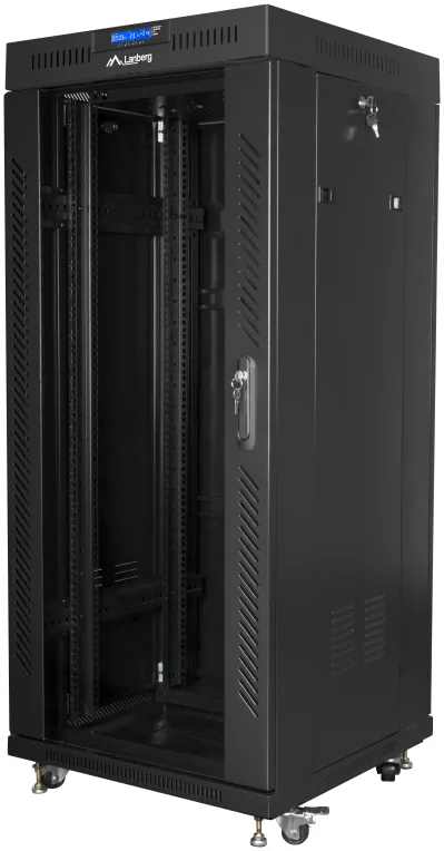 Armario lanberg 19 pulgadas 27u - 600x600 negro