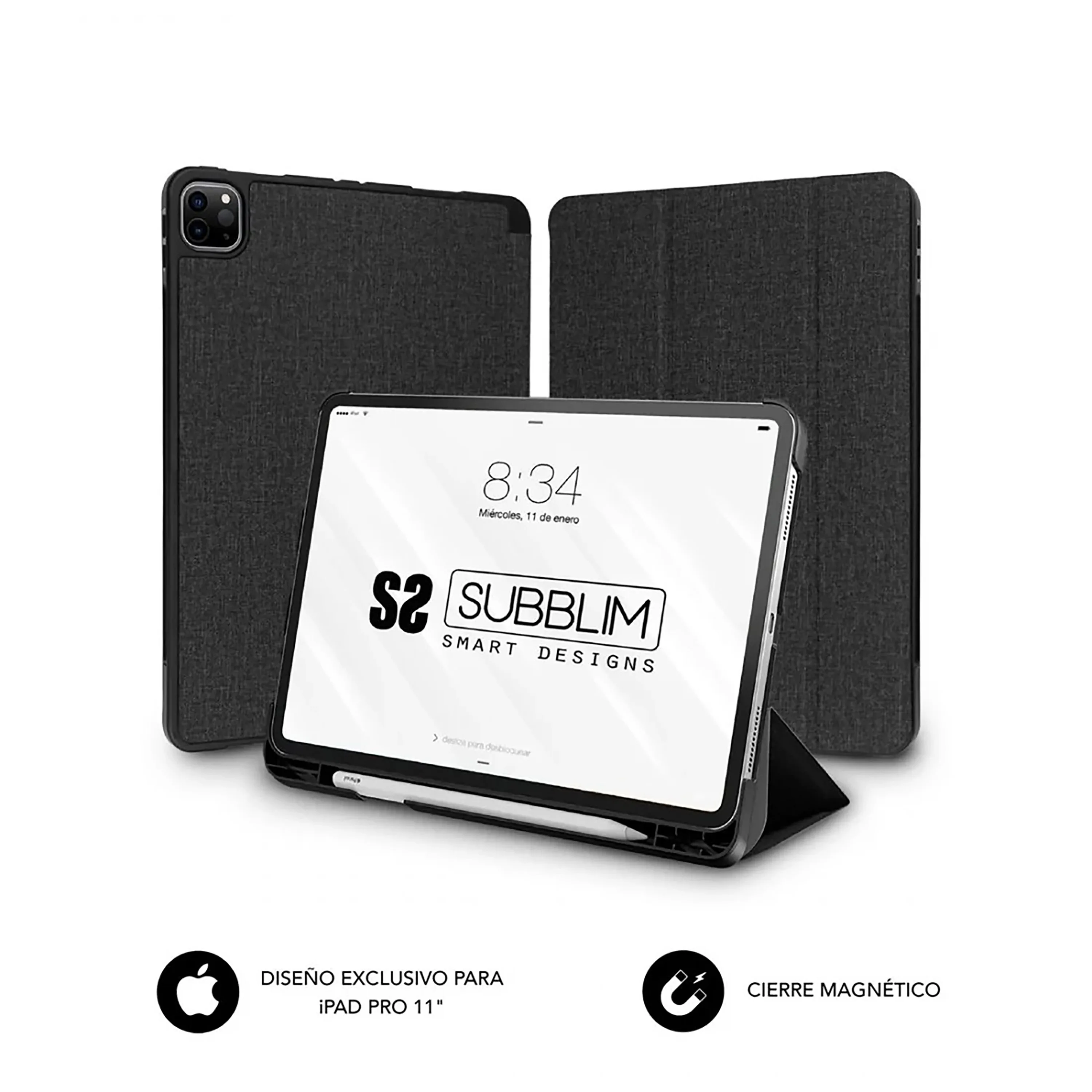 Funda subblim shock case para apple ipad pro 11 pulgadas 2020 negro