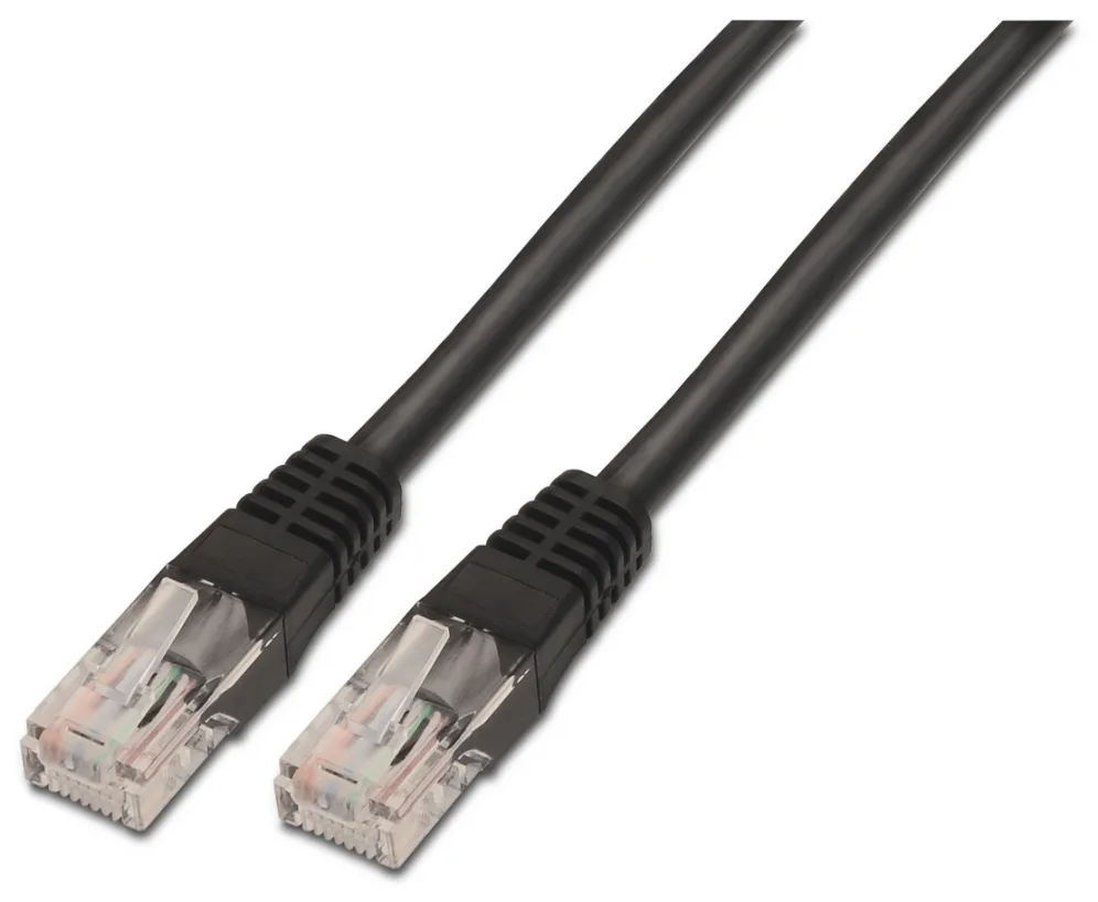 Aisens Latiguillo RJ45 CAT.6 UTP AWG24 negro 3.0m