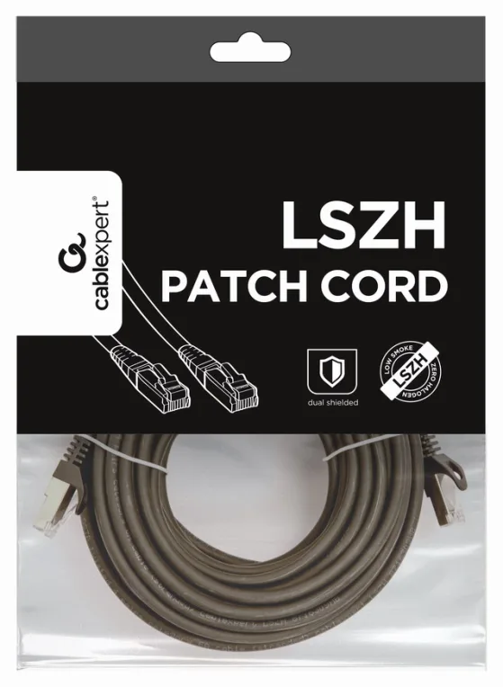 Gembird PP6A-LSZHCU-BK-10M cable de red Negro Cat6a S/FTP (S-STP)