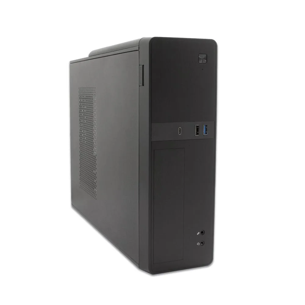 Caja ordenador sobremesa coolbox microatx slim t310 usb - c lector de tarjetas fuente sfx 300w bronze incluida