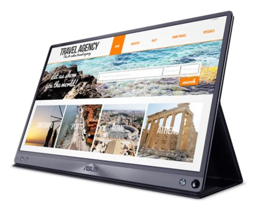 ASUS ZenScreen MB16AC pantalla para PC 39,6 cm (15.6") 1920 x 1080 Pixeles Full HD LED Gris
