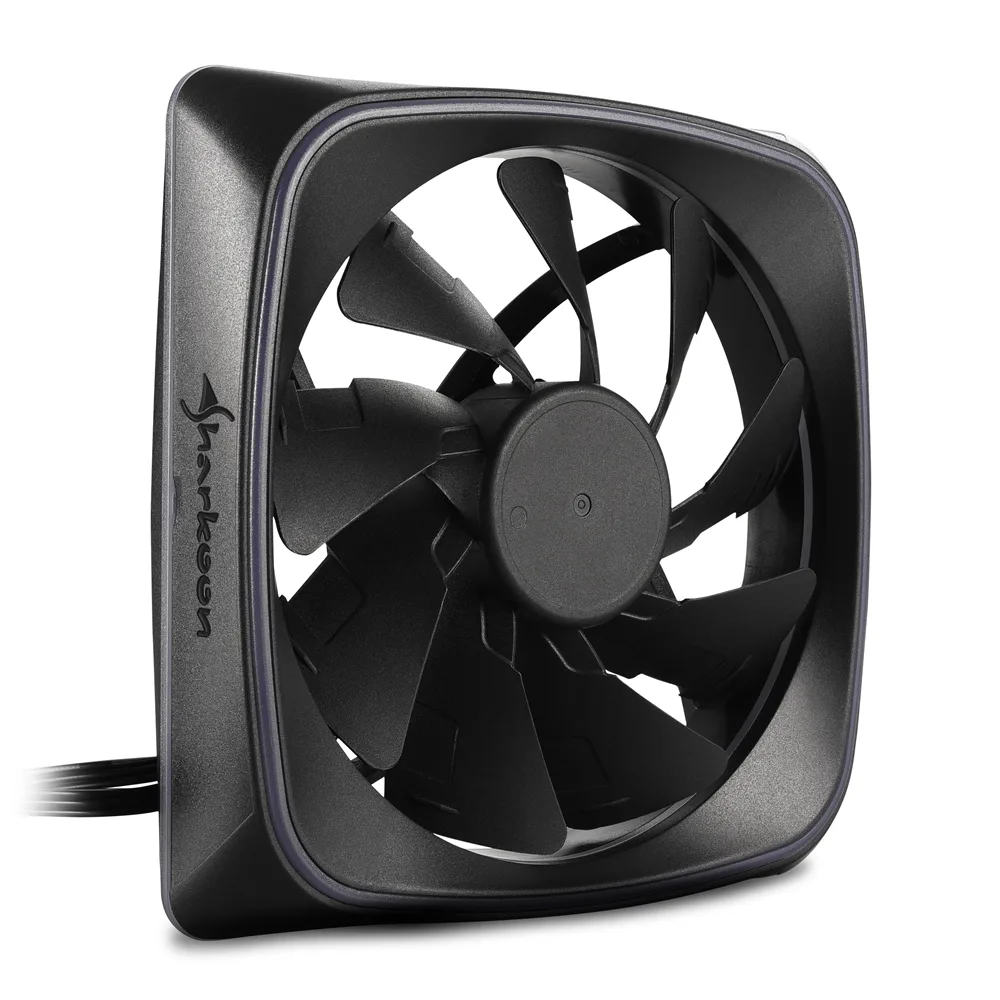 Sharkoon RGB SHARK Lights Carcasa del ordenador Ventilador 12 cm Negro