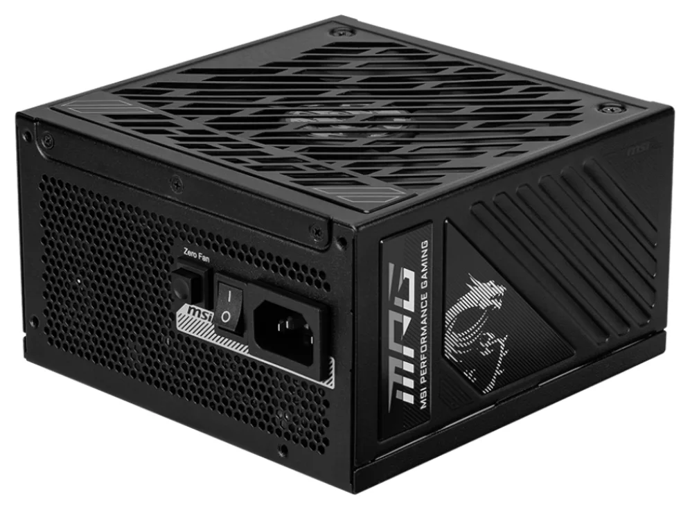 MSI MPG A1000GS PCIE5 unidad de fuente de alimentación 1000 W 24-pin ATX ATX Negro