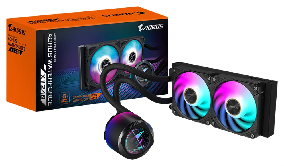 Kit refrigeracion liquida gigabyte gp - aorus waterforce x ii 240 negro