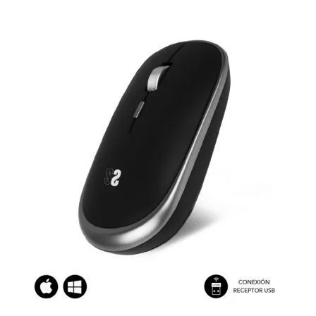 Raton inalambrico subblim submo - rfm0002 negro y gris