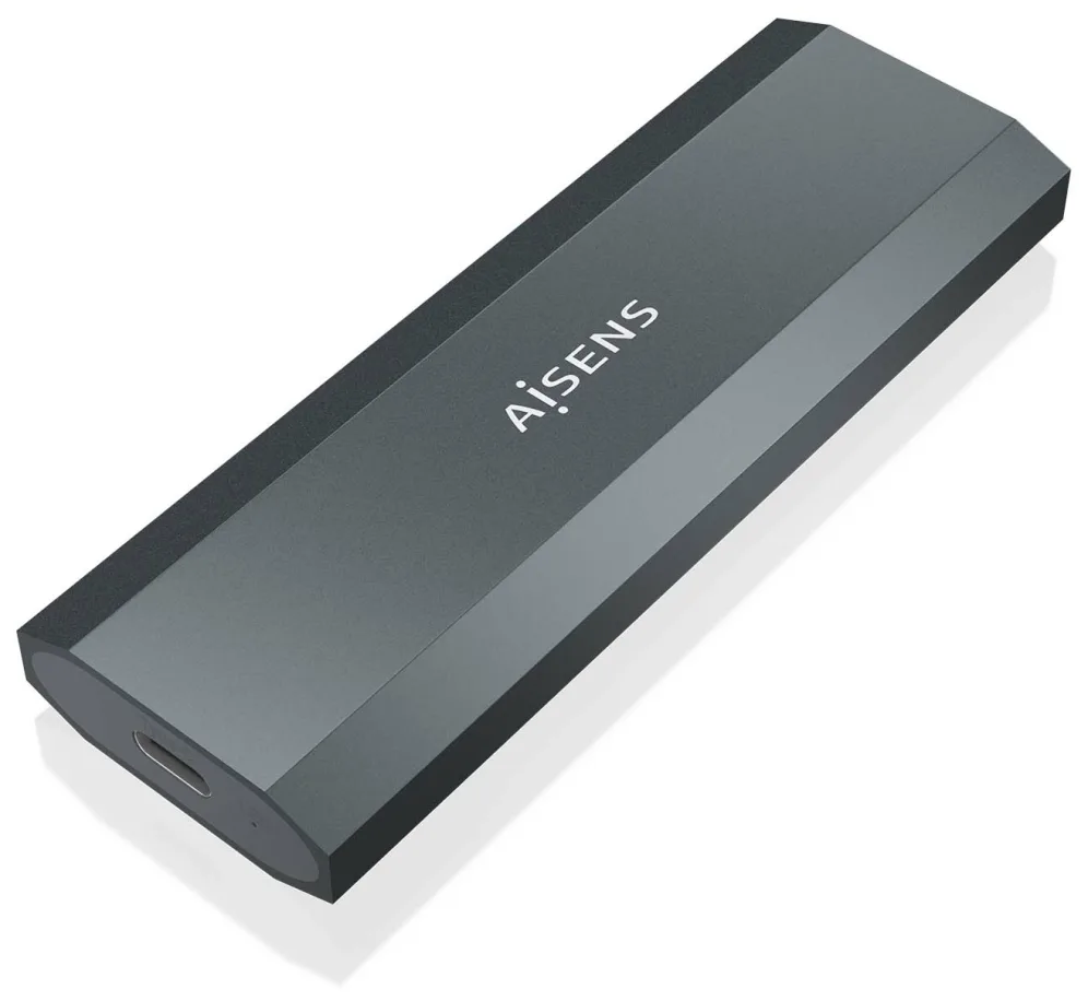 Caja Externa para Disco SSD M.2 NVMe Aisens ASM2-029GR/ USB 3.2/ Sin tornillos