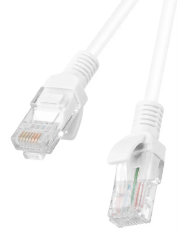 Cable red lanberg latiguillo cat.6 u - utp 1m blanco fluke passed