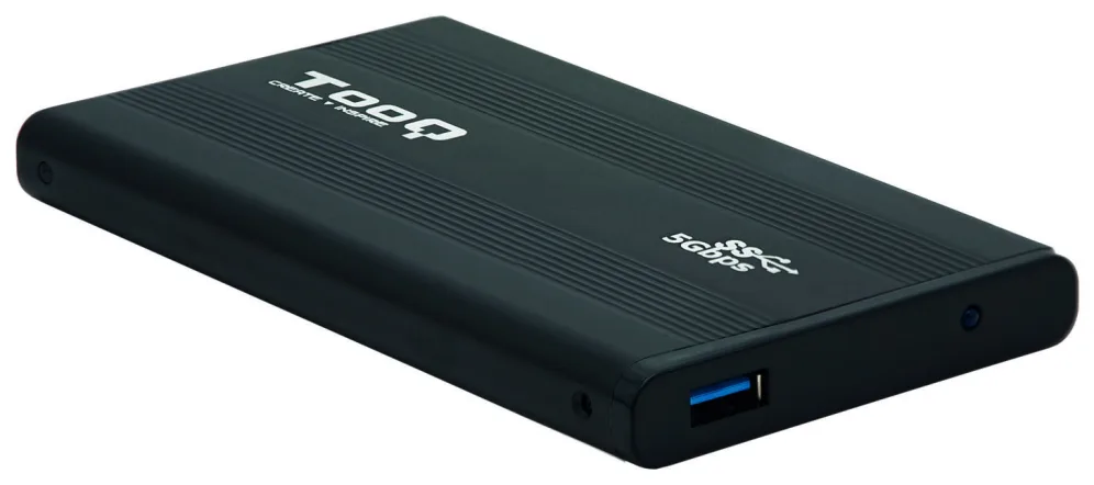 Caja externa tooq tqe - 2524b 2.5 pulgadas 9.5mm sata usb 3.0 negro
