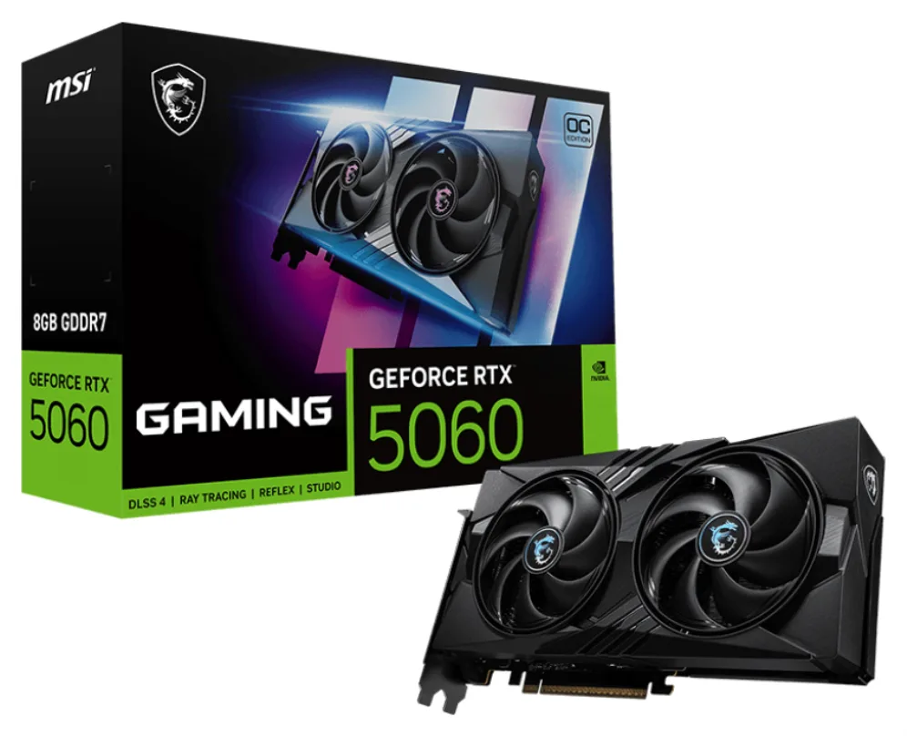 Tarjeta grafica msi rtx 5060 8g gaming oc gddr7