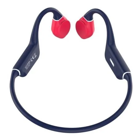 Auriculares leotec earphones inalambrico azul - rojo conduccion osea