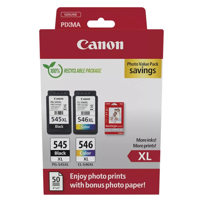 Canon Cartucho Multipack PG-545XL-CL-546XL