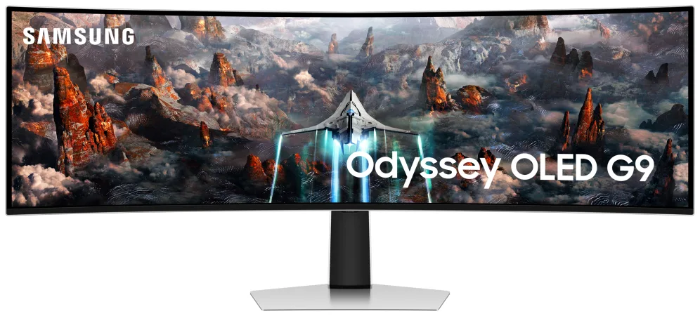 Samsung G93SC pantalla para PC 124,5 cm (49") 5120 x 1440 Pixeles Dual QHD OLED Plata