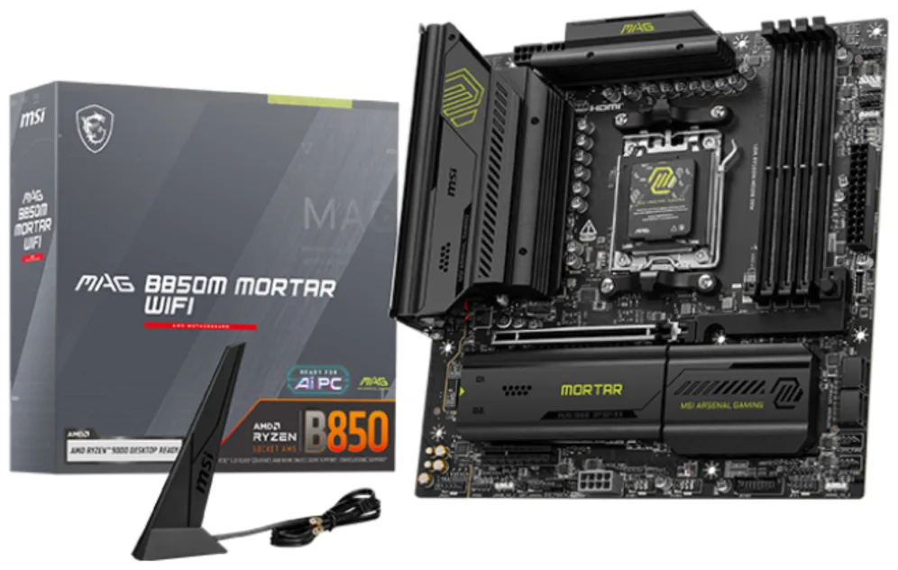 MSI Placa Base MAG B850M MORTAR WIFI DDR5 mATX AM