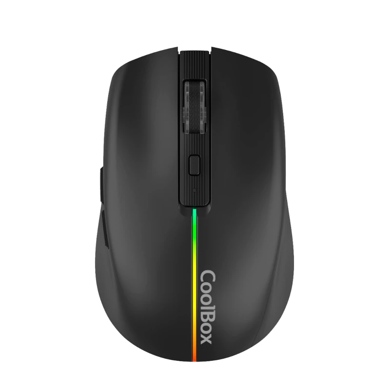 Coolbox Gaming Ratón W01 1600DPI Inalámbrico Negr