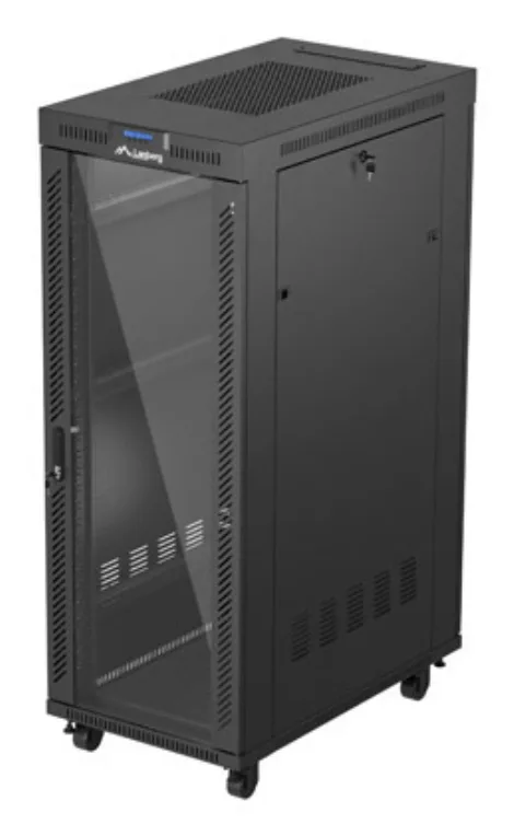 Lanberg FF01-6032-12BL armario rack 32U Bastidor para instalación en suelo Negro