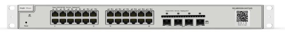 Ruijie Networks RG-NBS5200-24GT4XS switch Gestionado L3 Gigabit Ethernet (10/100/1000) Gris