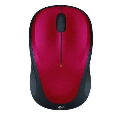 Mouse raton logitech m235 optico wireless inalambrico rojo