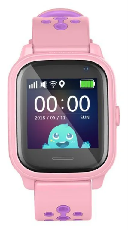 Reloj smartwatch leotec kids allo gps antiperdida rosa y morado 1.3 pulgadas