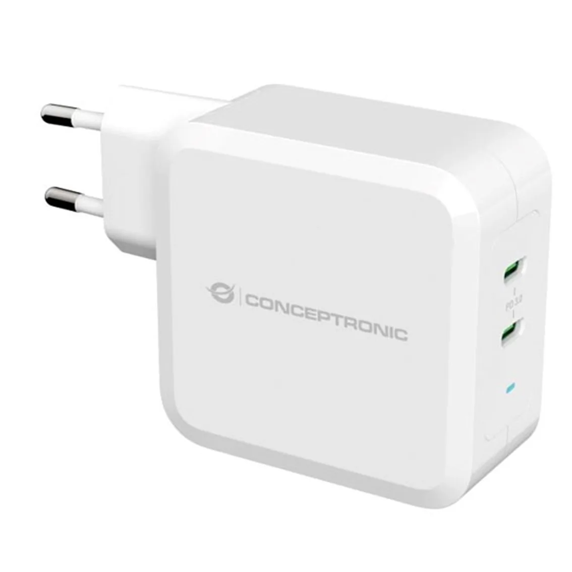 Cargador conceptronic pd 2 puertos usb - c althea - 100w - blanco