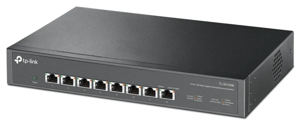 TP-Link TL-SX1008 switch No administrado 10G Ethernet (100/1000/10000) 1U Negro