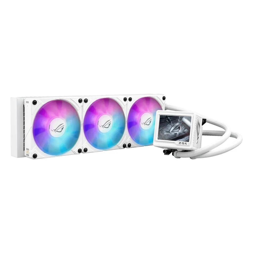 Kit refrigeracion liquida asus rog ryujin iii 360 argb extrema 3x 120mm blanca