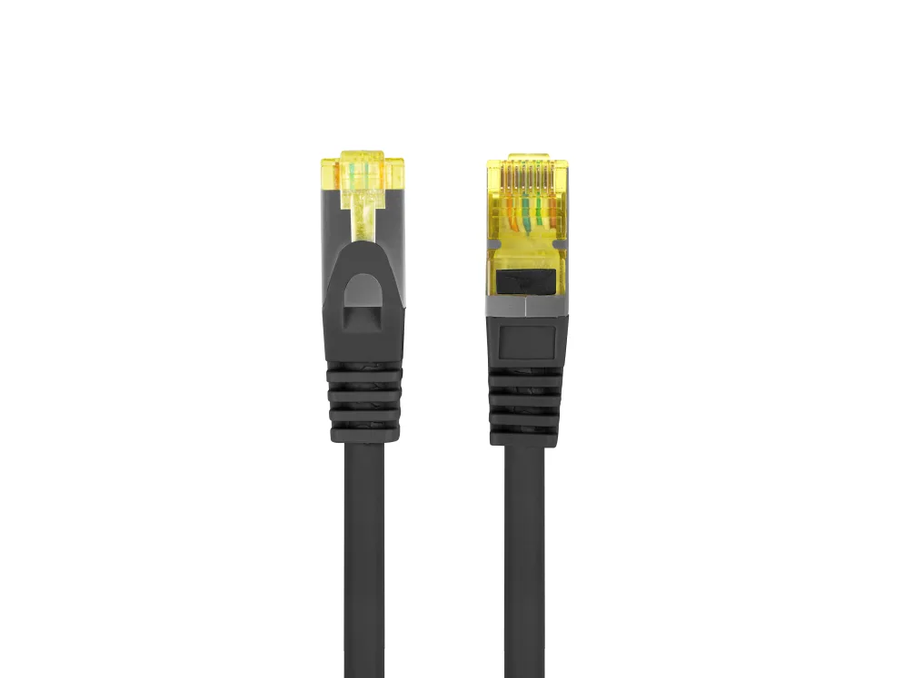 Cable red lanberg latiguillo cat.6a s - ftp lszh cu 2m negro fluke passed