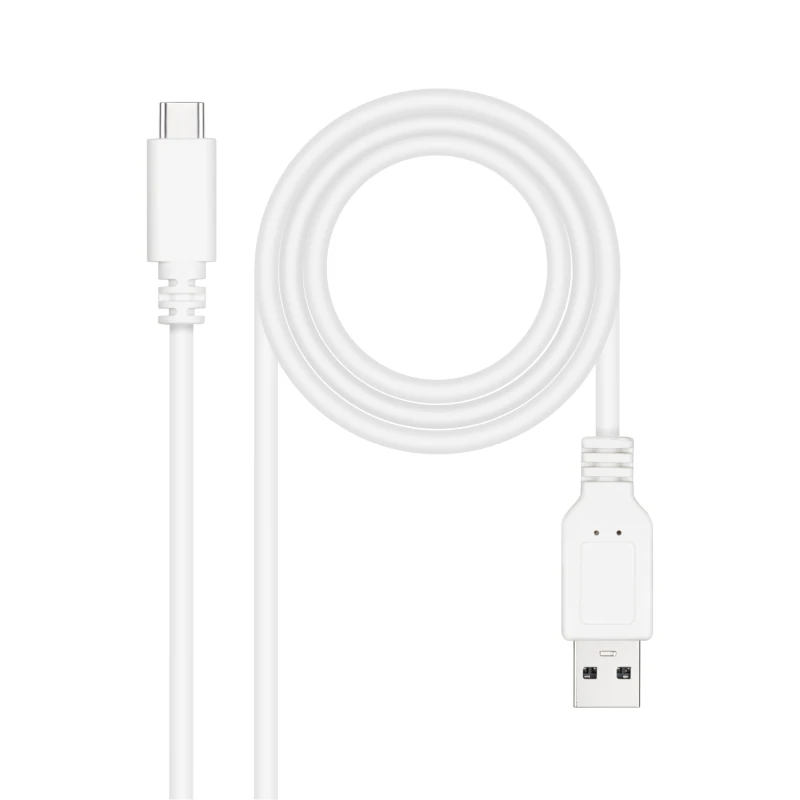 Nanocable Cable USB 2.0 3A USB-C-M-M 3M Blanco