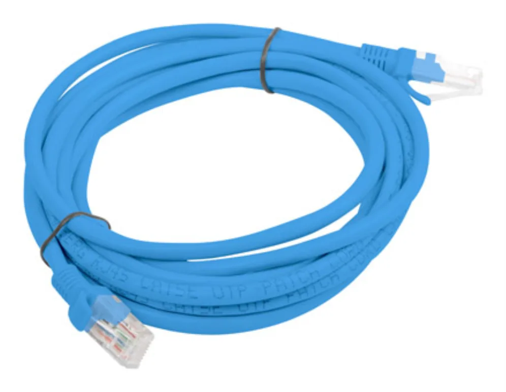 Cable red lanberg latiguillo cat.6 utp lszh cu 3m azul fluke passed