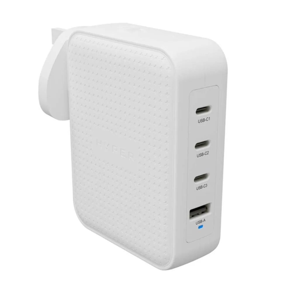HYPER HJ1001WHWWGL cargador de dispositivo móvil Mando de videoconsola, Teléfono móvil, Netbook, Portátil, Smartphone, Tableta Blanco Corriente alterna Carga rápida Interior