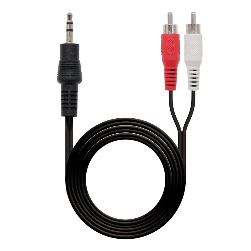Nanocable Cable Audio Estereo 3.5-M-2xRCA-M, 10 m
