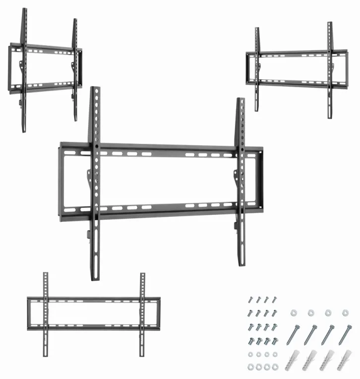 Gembird WM-70F-03 soporte para TV 177,8 cm (70") Negro