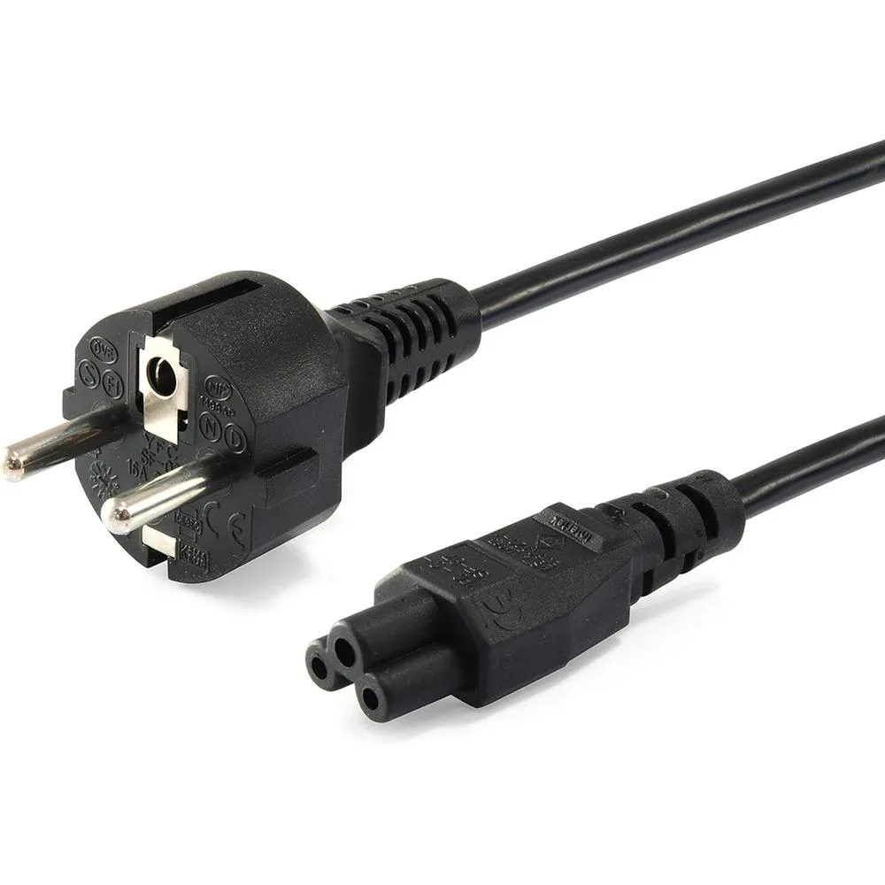 Cable alimentacion c5 a cee7 - 4 equip trebol 1.8m