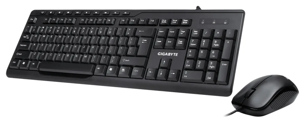 Combo teclado raton gigabyte km6300 negro usb