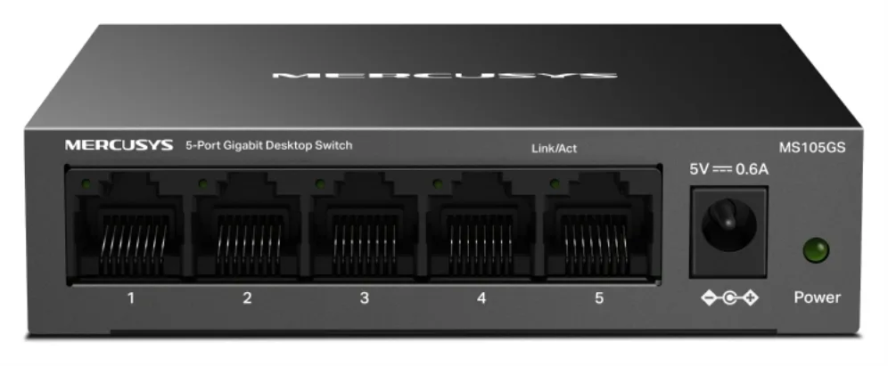 Switch mercusys ms105gs 5 puertos - 10 - 100 - 1000mbps - rj45