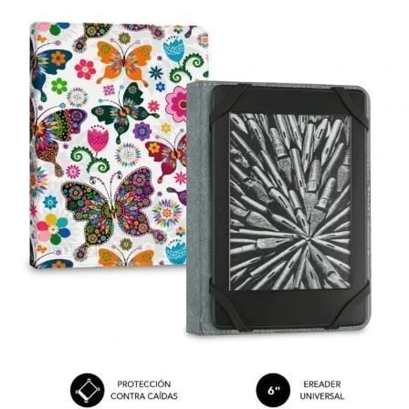 Funda subblim clever ebook case 6 pulgadas mariposas