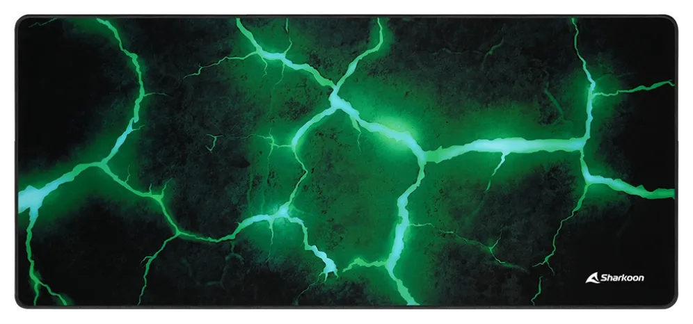Sharkoon SKILLER SGP30 Alfombrilla de ratón para juegos Negro, Verde