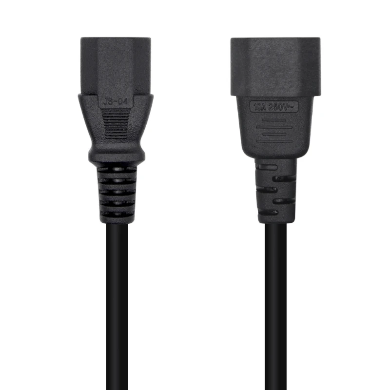 Aisens Cable alimentación C13-H-C14-M negro 1.5m