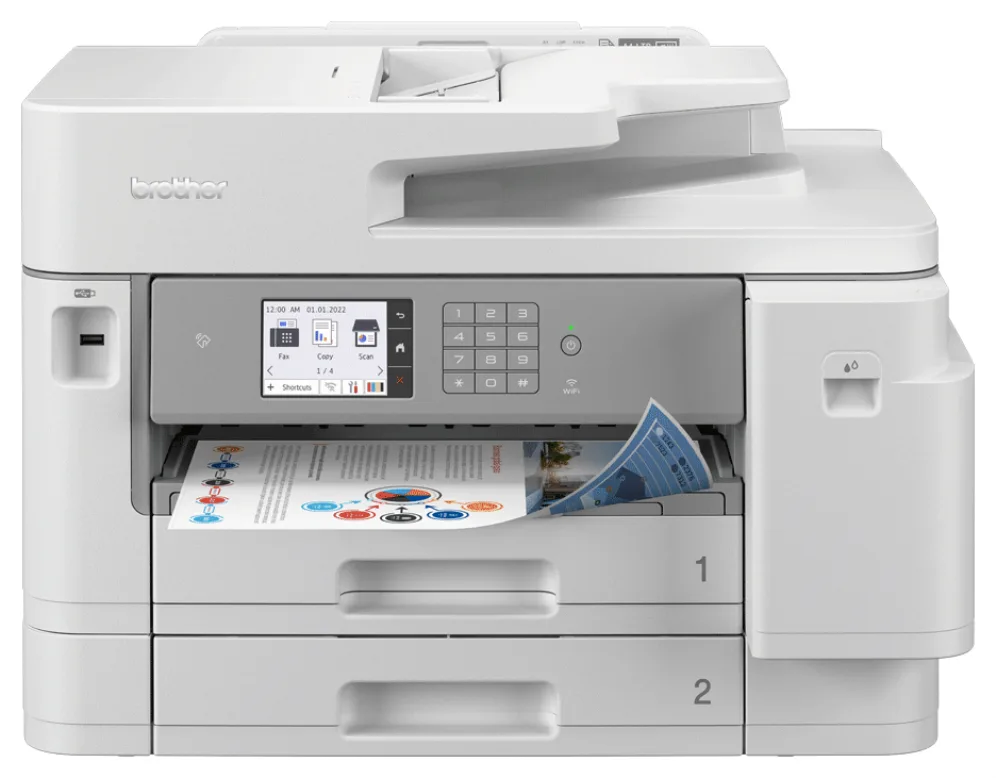 Multifunción inyección brother mfcj5955dwre1 color wifi dúplex fax