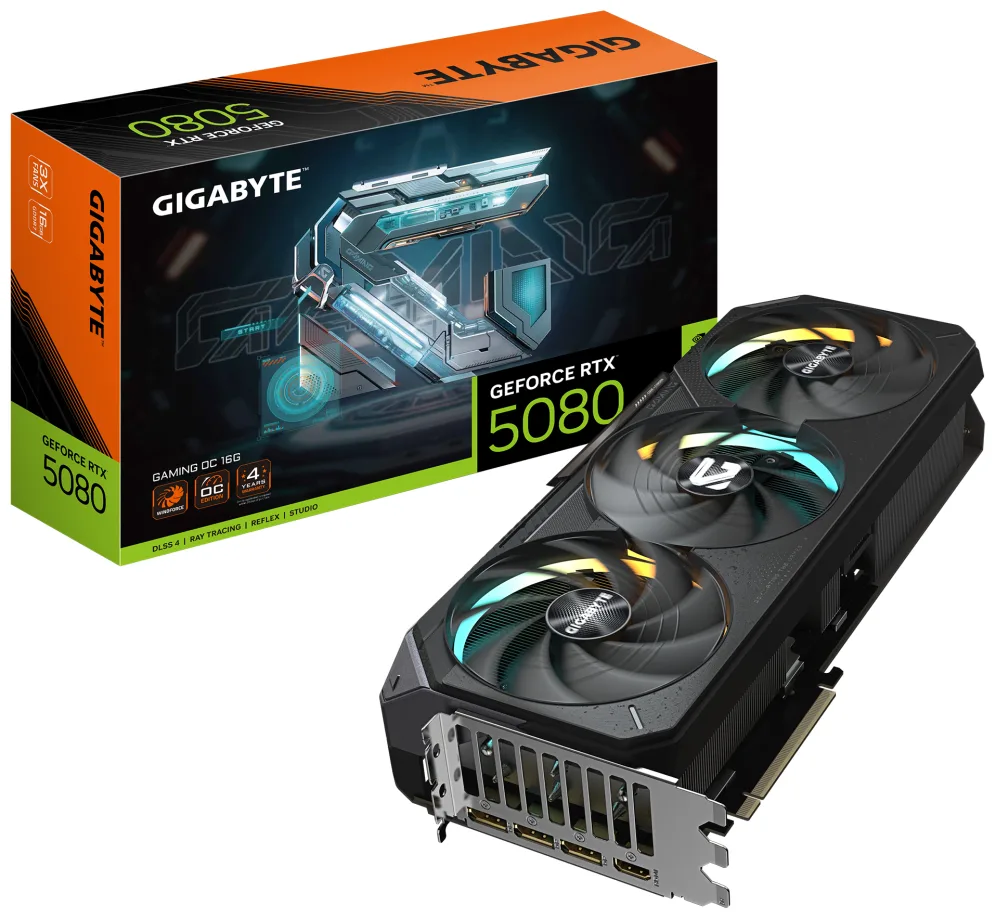 Tarjeta Gráfica Gigabyte GeForce RTX 5080 Gaming OC/ 16GB GDDR7