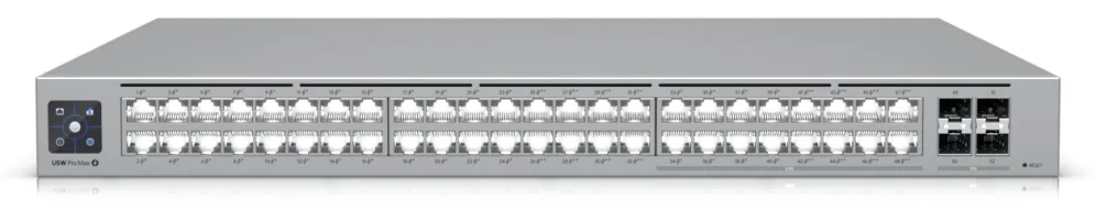 Ubiquiti UniFi Pro Max 48 PoE Gestionado L3 Gigabit Ethernet (10/100/1000) Energía sobre Ethernet (PoE) 1U Gris