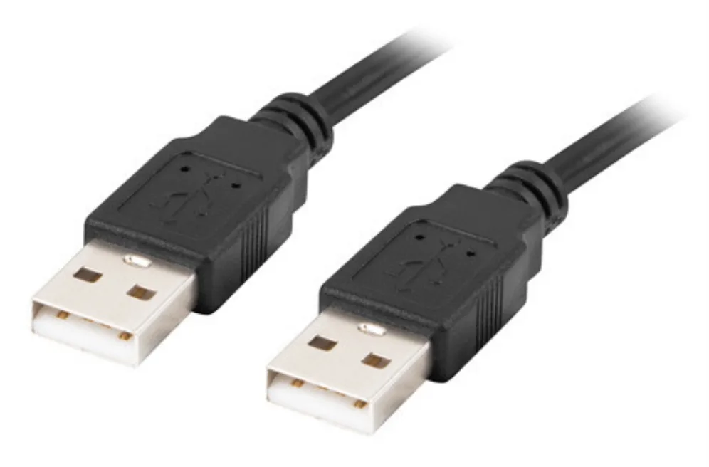 Lanberg CA-USBA-20CU-0005-BK cable USB USB 2.0 0,5 m Negro