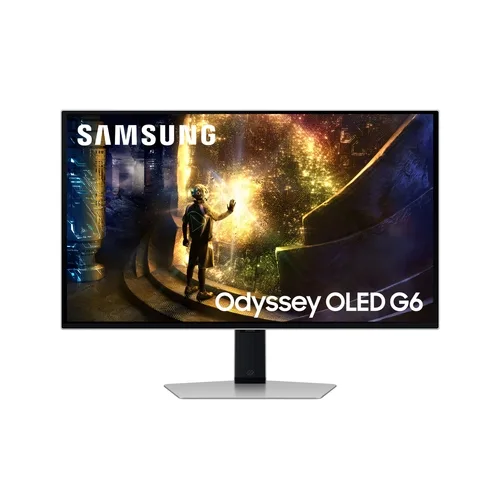 Smart Monitor Gaming Samsung OLED Odyssey G6 S27DG610SU 27"/ QHD/ 0.03ms/ 240Hz/ VA/ Regulable en altura/ Smart TV/ Plata
