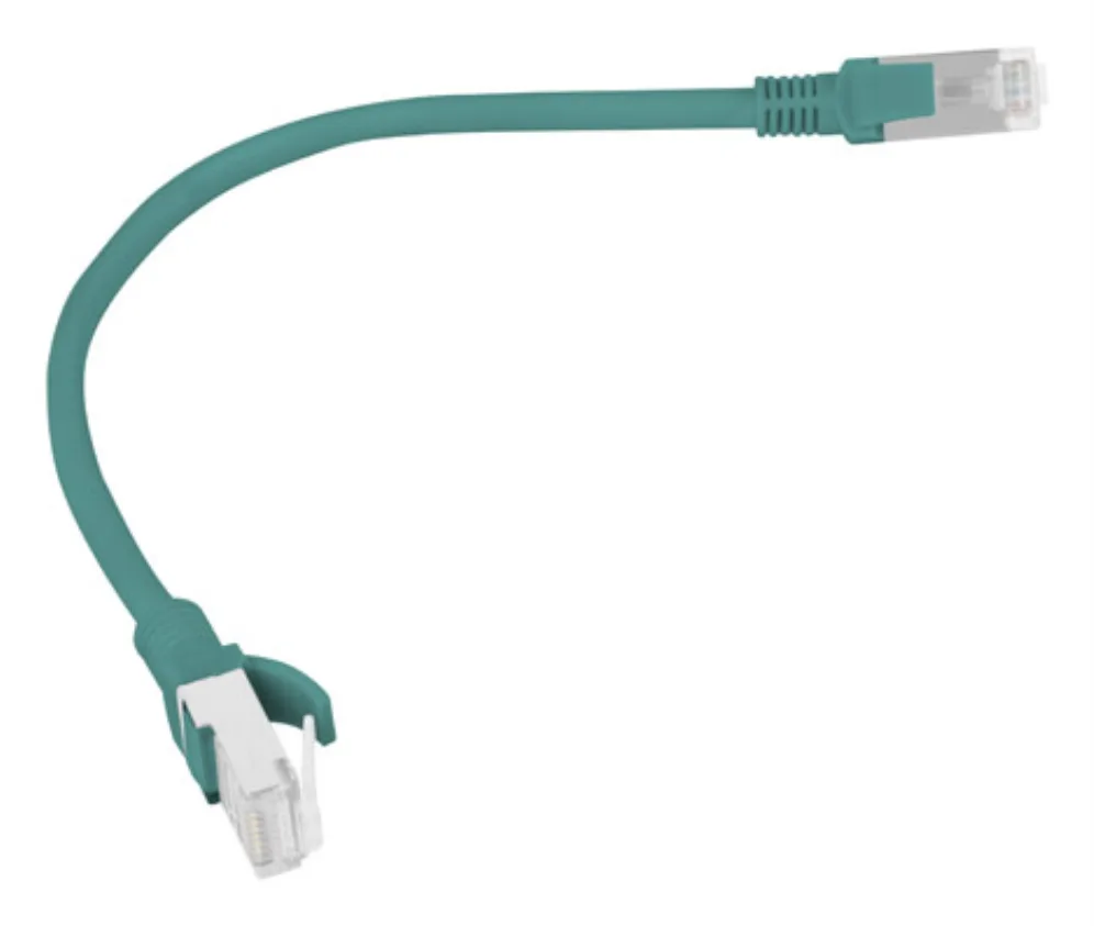 Cable red lanberg latiguillo cat.6 utp 0.25m verde fluke passed