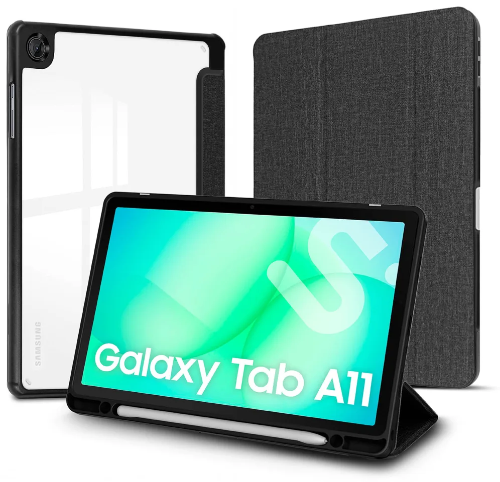 Funda Subblim Clear Shock Case para Samsung A11 8.7"/ Negra