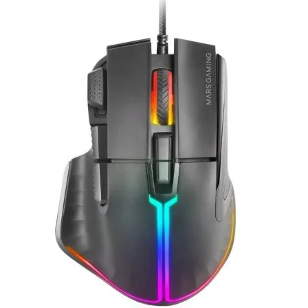 Mouse raton mars gaming mmxt rgb 12800 dpi ergonomico
