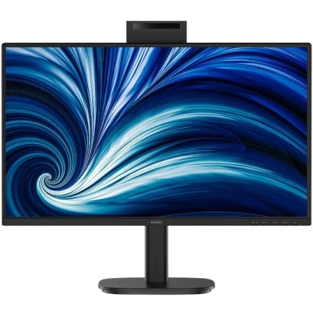 Monitor Profesional Philips 24B2N3200JH 23.8"/ Full HD/ Webcam/ Multimedia/ Regulable en altura/ Negro